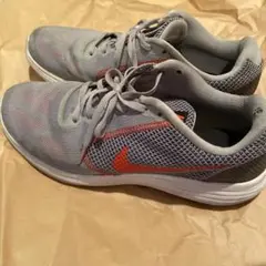 Nike Revolution スニーカー グレー/オレンジ