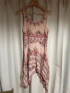 H&M花柄ノースリーブアシンメトリーワンピース