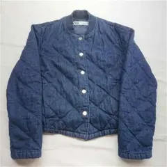 ザラ ZARA キルティングデニムジャケット XSサイズ レディース