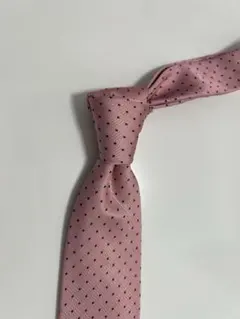 VIGOROSA ピンク ドット柄 ネクタイ
