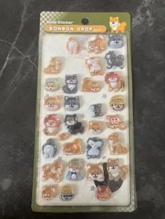 和柄ボンドロ　ボンボンドロップシール　柴犬