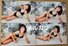 杉村陽子 生写真 4枚セット⑮レースクイーン（ハガキサイズ)水着