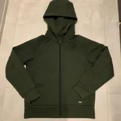 値下ダークグリーン フルジップパーカー