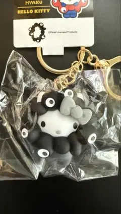 EXPO サンリオ ミャクミャク 立体 キーホルダー キティ ブラック 大阪万博