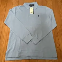 ラルフローレン ポロシャツ 長袖 160 キッズ ブルー 青 トップス