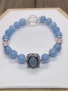 アクアマリンデザインブレスレット