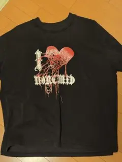 NOREMID テキストプリント Tシャツ 黒 - メルカリ