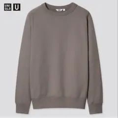 ユニクロU ワイドフィットスウェットシャツ　カーキ　XL