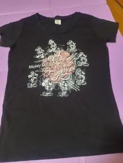 IGNIO ディズニー ミッキーマウス Tシャツ ブラック Lのサムネイル