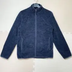 【美品】UNIQLO ダークネイビー フリースジャケット フルジッパー Ｍサイズ