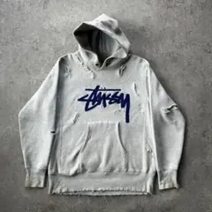 00s チャンピオン×ステューシー リバースウィーブ パーカー グレー M