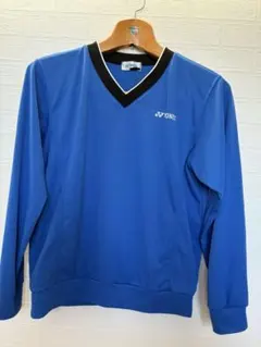 YONEX 青 Vネック 長袖ジャージ　Sサイズ