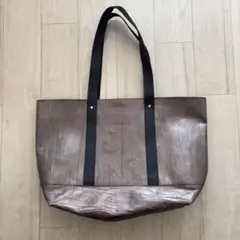 レザー　トートバッグ 大容量　A4可　ブラウン　茶　肩掛け