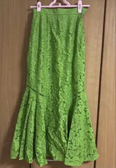 R*H様 rienda フレアスカート 蛍光グリーン Sサイズ