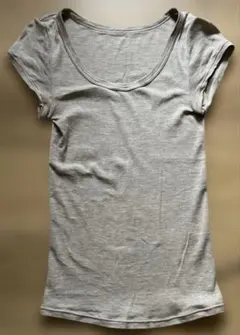 リブ イン コンフォート　シルク100％フライス編みフレンチ袖インナー