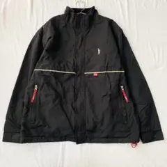 【ディージェイホンダ】ナイロンジャケット フルジップ 裏起毛 裾ドロスト M