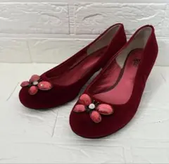 ANNA SUI アナスイ ラウンドトゥ ハイヒール パンプス 23.5cmのサムネイル
