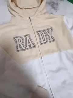 Rady バイカラー パーカー