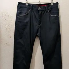 美品EDWIN ダークブルー ストレートデニム34