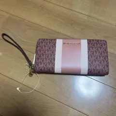 MICHAEL KORS ブラウン ピンク 長財布　未使用 値下げ交渉可能
