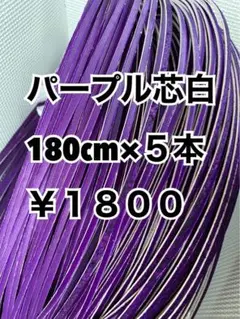 グラブレース　パープル芯白　180cm×５本