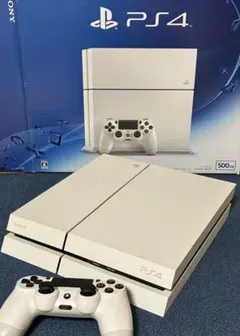 ホワイト PS4 本体 500GB コントローラー付き