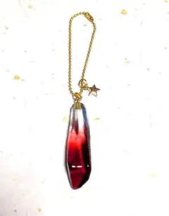 ꧁レジン ꧂ レジンキーホルダー レジンチャーム クリスタル❦赤