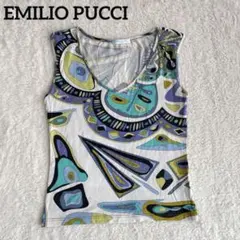 EMILIO PUCCI ノースリーブトップス　エミリオプッチ 中古・古着通販】Emilio Pucci (エミリオ プッチ) 総柄ノースリーブ