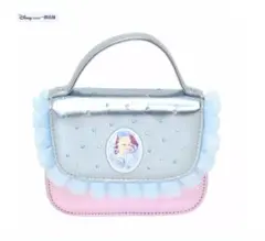 アナと雪の女王 エルサ ハンドバッグ　青とピンクのフリル付き 限定品