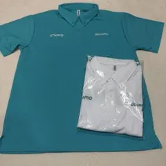 glimmer ポロシャツ Lサイズ ターコイズ、白2枚セット　非売品