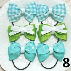 No.171 ハンドメイド リボンヘアゴム - メルカリ