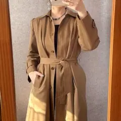 ヴィンテージ レトロ古着 トレンチコート アニマル柄ライナー付 チーター