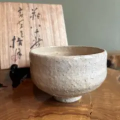 勅題 「月」粉引筒茶碗 建司作 共箱 抹茶碗（gd7） - メルカリ