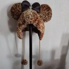 ディズニー ヒョウ柄ファンキャップ ブラウン