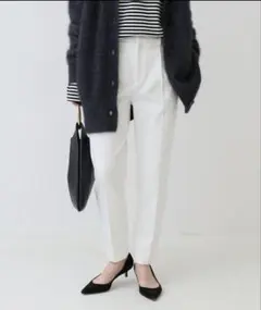 【Spick and Span】両面起毛テーパードパンツ