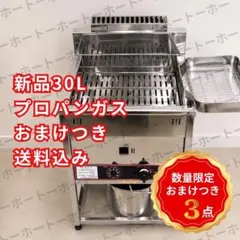 【 まもなく値上げ•おまけ付き 】フライヤー 業務用 30L 1槽 プロパンガス まもなく値上げ•おまけ付き 】フライヤー 業務用 30L 1槽 プロパンガス