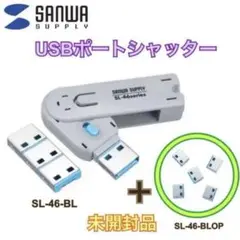 【未開封】サンワサプライ USBポートシャッター セキュリティ セット