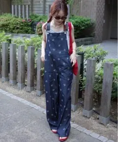 【美品】JUMELLE ベルトリボンサロペットのサムネイル