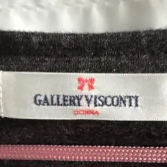 GALLERY VISCONTI ワンピース ブラック リボン