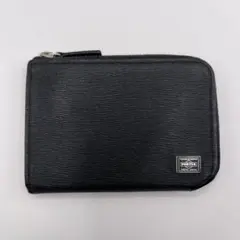 PORTER カレント　コインケース　L字　ブラック　コインパース　財布　レザー