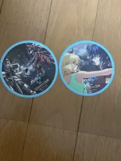 ガンダムカフェ　ガンダムSEED アスラン、カガリコースター 2枚セット