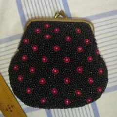 昭和レトロ、ビーズがま口、小銭入れ、 コインケース、小物入れ