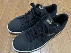 ✨セルフクリーニング済✨ 【PUMA】 ブラック×ゴールド スニーカー