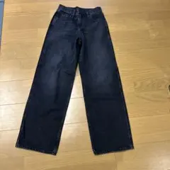 UNIQLO バギージーンズ ダークグレー 2023年春モデル