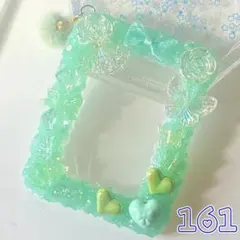 【No.161】お纏め対象品❗️ ホイップデコ 硬質ケース トレカデコ 緑 クリア