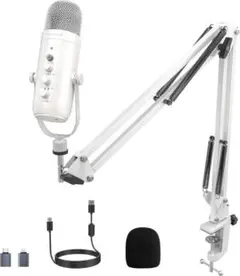 【新品】ZeaLSound USBコンデンサーマイク アームスタンド付属