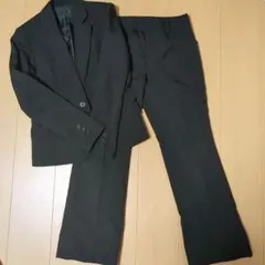 パンツスーツ　ブラックストライプ　9号
