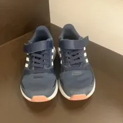 adidas ネイビー スニーカー 18cm