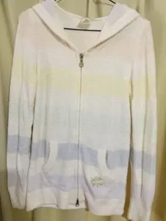 ジェラートピケ スムーズィーマルチボーダーパーカー NVY