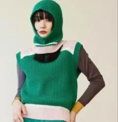 【新品・タグ付】ユニクロ　マルニ　ポップコーンニットVネックベスト&バラクラバ